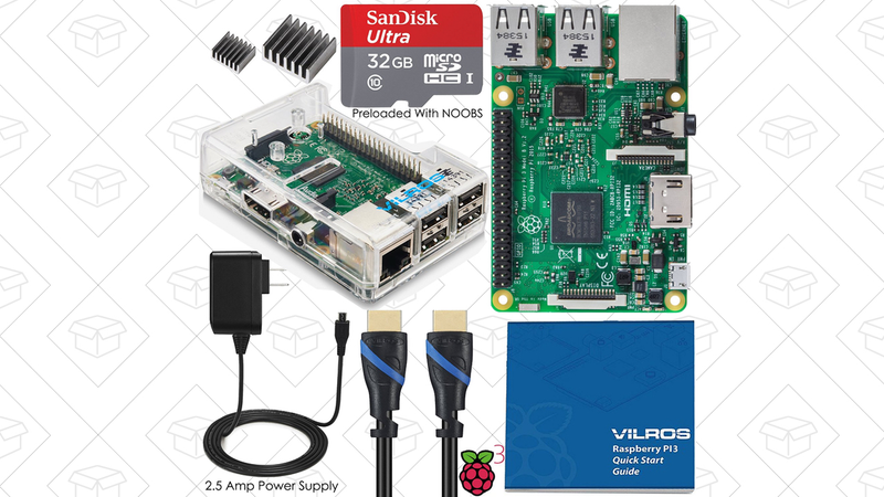 Raspberry Pi 3 Ultimate Starter Kit, $57 with code D9UXNAIL